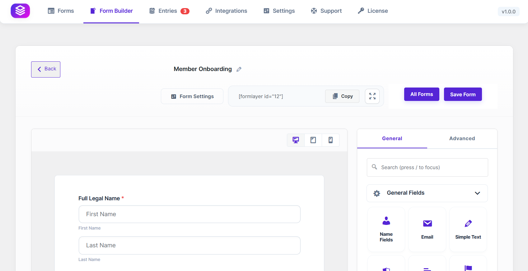 FormLayer Form Builder