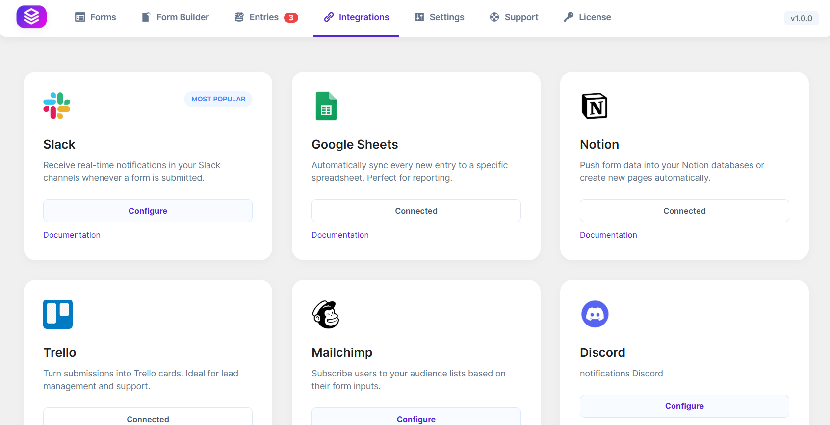 FormLayer Integrations